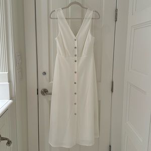 Massimo Dutti white dress; NEVER WORN W/ TAGS; Size small